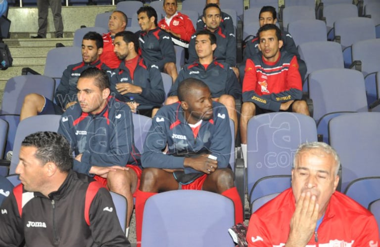 بعثة شباب بلوزداد التى تستعد لمواجهة الإسماعيلي