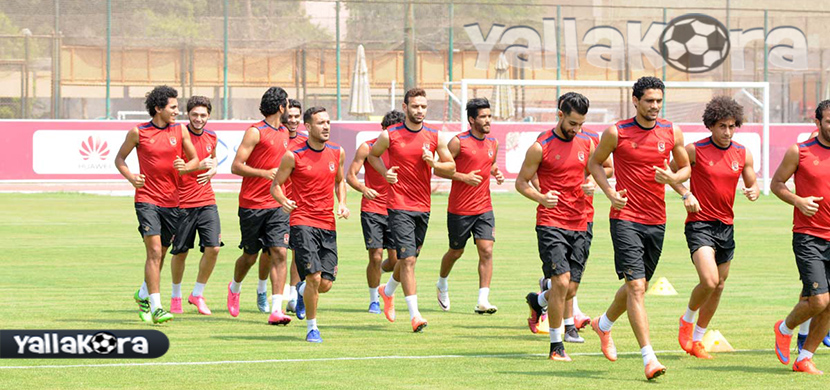 الظهور الأول لميدو جابر فى مران الأهلي