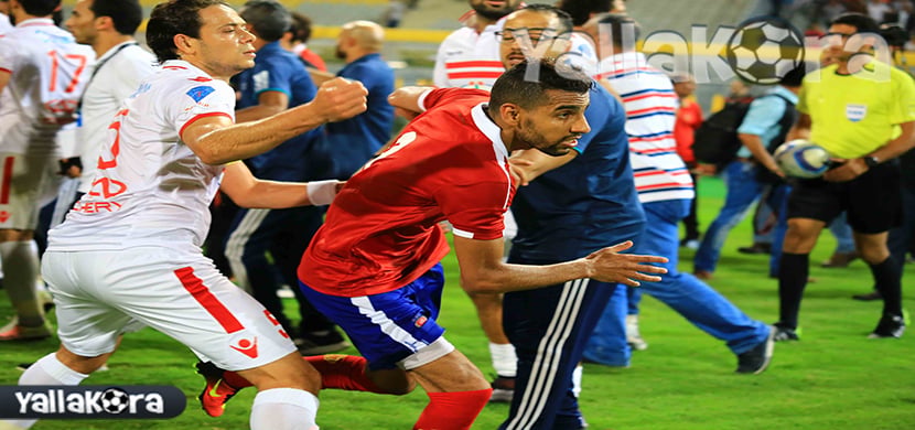 مشادات بين لاعبي الأهلى والزمالك