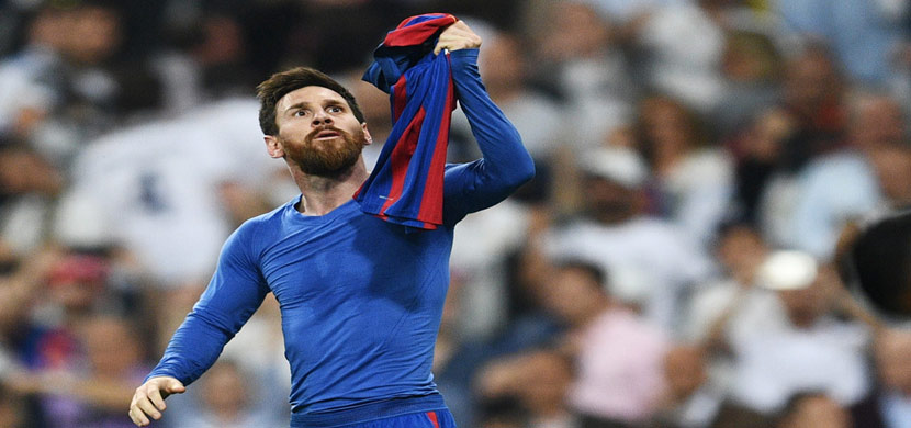 احتفال ميسي وحزن رونالدو فى الكلاسيكو