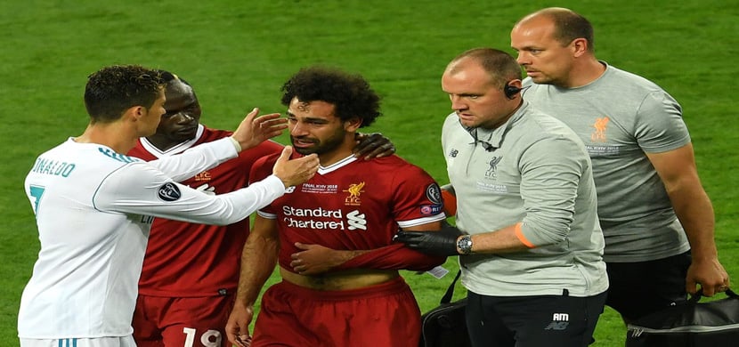 إصابة محمد صلاح أمام ريال مدريد