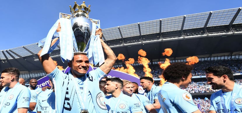 تتويج مانشستر سيتي بالدوري الإنجليزي