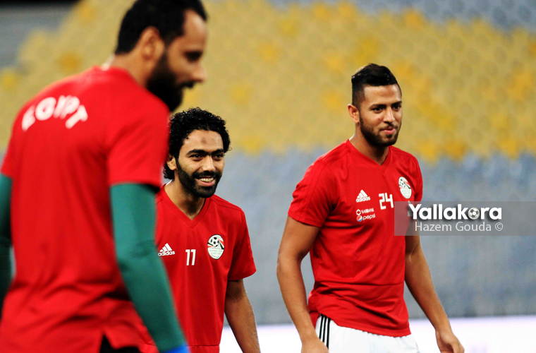المران الأخير لمصر قبل مباراة النيجر