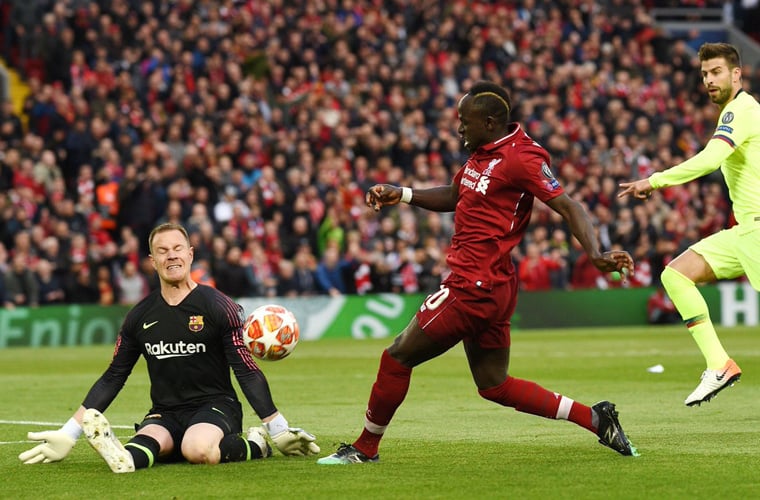 مباراة ليفربول وبرشلونة