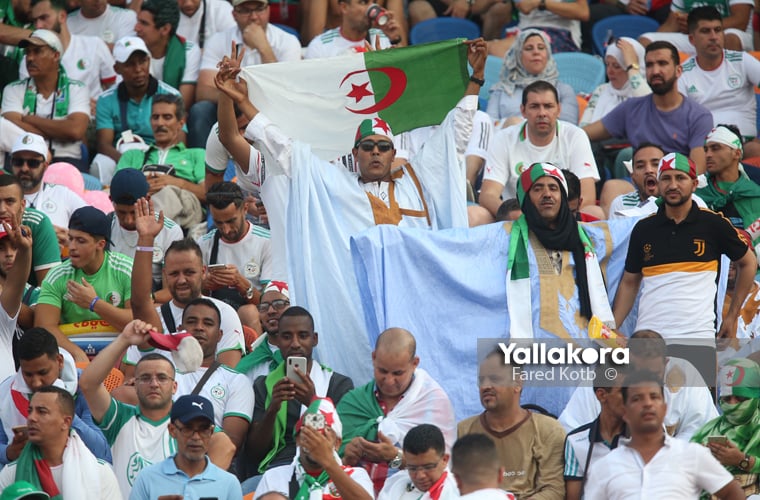 حماس جماهير السنغال والجزائر قبل نهائي إفريقيا