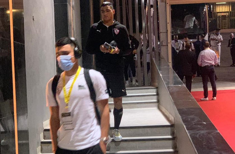 وصول لاعبي الزمالك الى استاد القاهرة