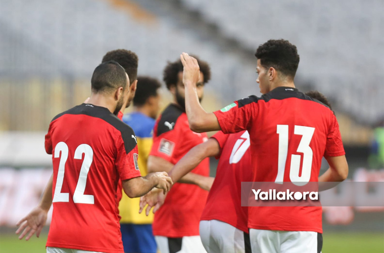 لقطات مباراة مصر والجابون