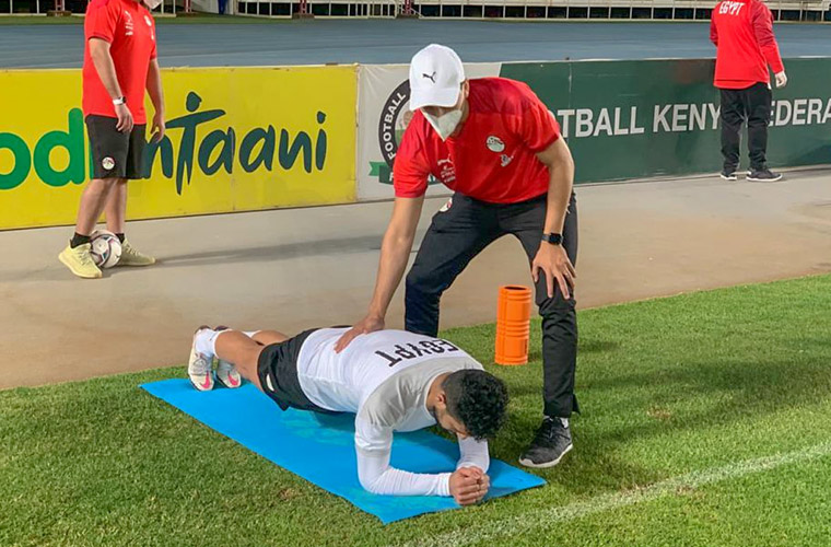 منتخب مصر يختتم تدريباته استعدادا لكينيا