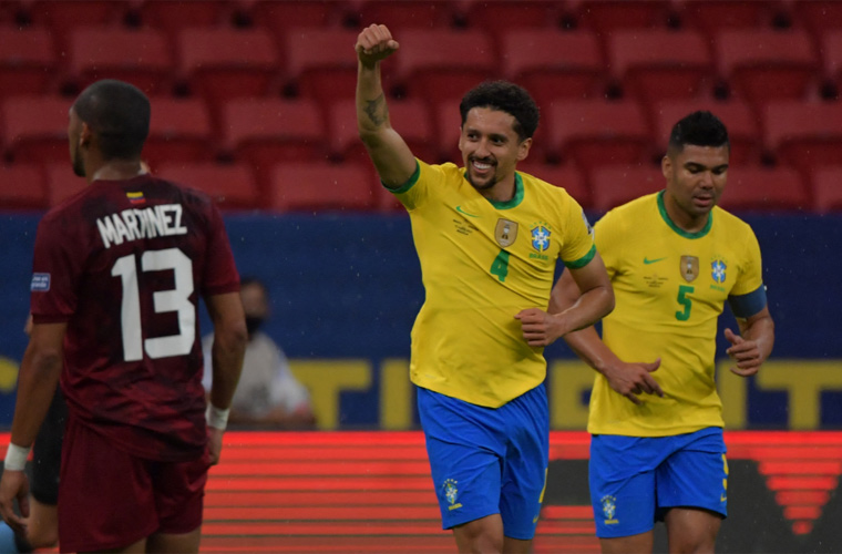 لقطات مباراة البرازيل وفنزويلا