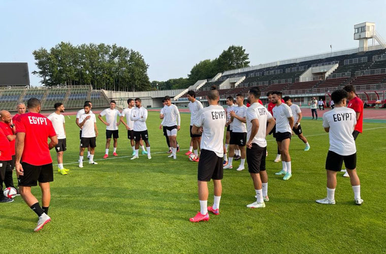 منتخب مصر الأولمبي يختتم تدريباته لمواجهة إسبانيا