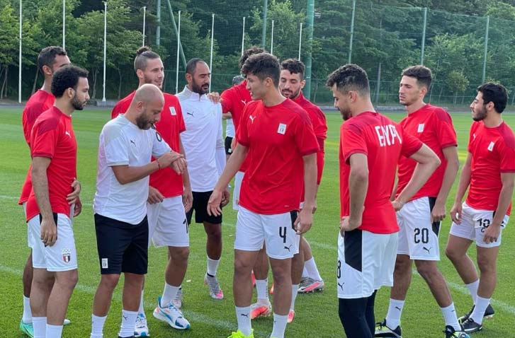 مران منتخب مصر الأولمبي قبل صدام الأرجنتين
