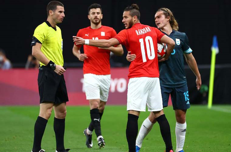 لقطات مباراة منتخب مصر والأرجنتين بأولمبياد طوكيو