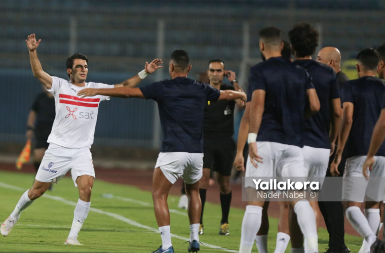 لقطات مباراة الزمالك والإنتاج الحربي