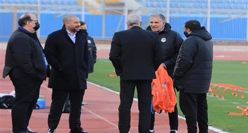 منتخب مصر يستعد لمواجهة السنغال