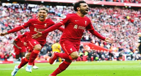 لقطات من مباراة ليفربول وولفرهامبتون