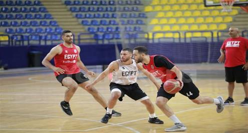 مران منتخب مصر للسلة قبل السفر لأوروبا استعداد لكأس العالم