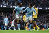 عمر مرموش في مباراة مانشستر سيتي وولفرهامبتون في الدوري الإنجليزي