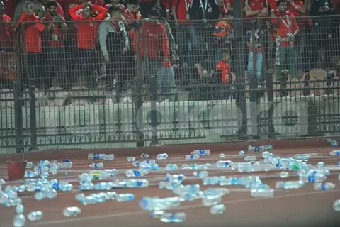 لقطات من مباراة الأهلي والجيش الملكي في دوري أبطال أفريقيا (صور)