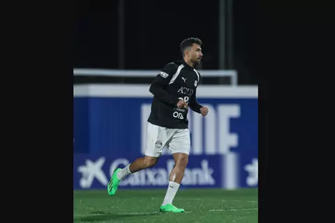 لقطات من مران منتخب مصر استعدادا لمواجهة إسبانيا