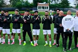 تواجد بعض الجالية المصرية في مران منتخب مصر في أمريكا