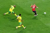 لقطات من مباراة التشيك وجنوب أفريقيا في كأس العالم (صور)