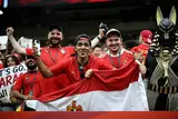 زي فرعوني ورأس أنوبيس ورسالة لصلاح.. أجواء جماهير مباراة منتخب مصر ونيوزيلندا في كأس العالم