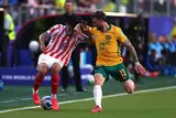 لقطات من مباراة باراجواي وأستراليا في كأس العالم (صور)