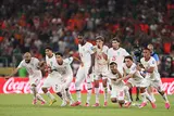 احتفال وفرحة لاعبي منتخب المغرب بالتأهل لدور الـ16 من كأس العالم