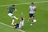 سالم الدوسري في مباراة السعودية والأرجنتين في كأس العالم 2022