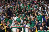 احتفال لاعبي منتخب المكسيك بالتأهل لدور الـ16 من كأس العالم