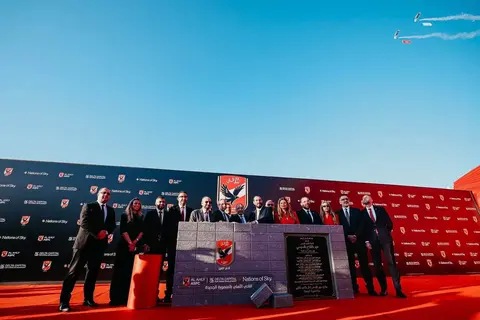 الأهلي يضع حجر الأساس لفرع المنصورة الجديدة بحضور نجومه