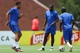 مران منتخب فرنسا استعدادا لمواجهة إسبانيا في نصف نهائي كأس العالم 