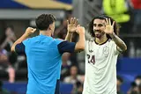 فرحة لاعبي أسبانيا بعد التأهل لنهائي كأس العالم على حساب فرنسا 