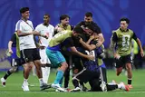 احتفال وفرحة لاعبي منتخب الأرجنتين بعد التأهل لنهائي كأس العالم