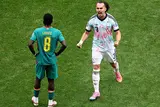 حزن لاعبي السنغال بعد الهزيمة من بلجيكا والخروج من كأس العالم (صور)