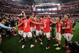 فرحة تاريخية.. احتفال منتخب مصر بعد التأهل لدور الـ16 من كأس العالم