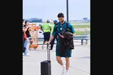لقطات من وصول بعثة منتخب مصر إلى أتلانتا استعدادا لمواجهة الأرجنتين