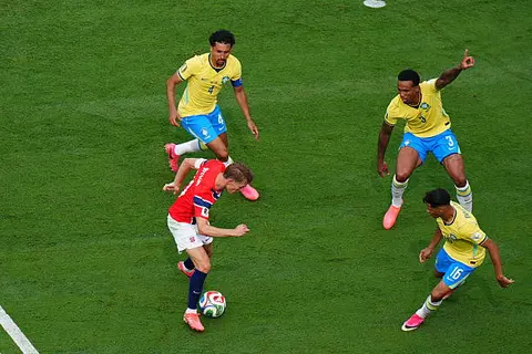 لقطات من مباراة البرازيل والنرويج في كأس العالم