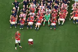 احتفال وفرحة لاعبي منتخب النرويج بعد التأهل لربع نهائي كأس العالم