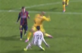 هدف برشلونة الثالث فى أبويل نيقوسيا