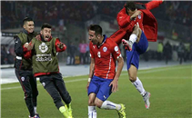 هدف تشيلي في مرمي أوروجواي