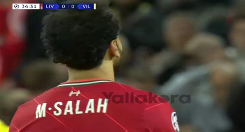 تسديدة من صلاح أمام فياريال