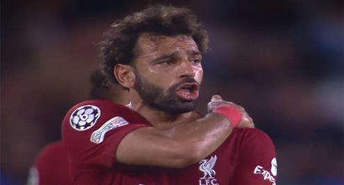 رد فعل صلاح بعد هدف نابولي الثالث