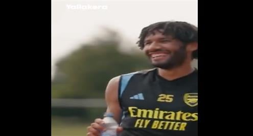 النني يمازح كاي هافيرتز لاعب أرسنال الجديد 
