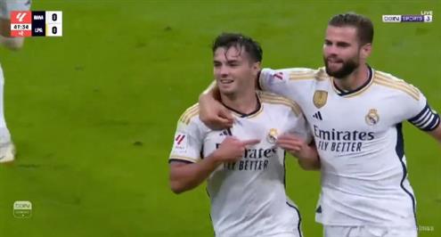 هدف ريال مدريد الأول أمام لاس بالماس (براهيم دياز)