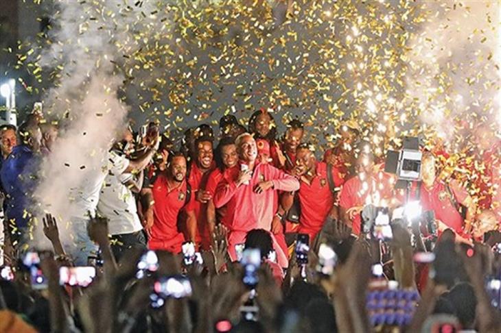 حفل تكريم لمنتخب أنجولا بعد توديع أمم أفريقيا من ربع النهائي