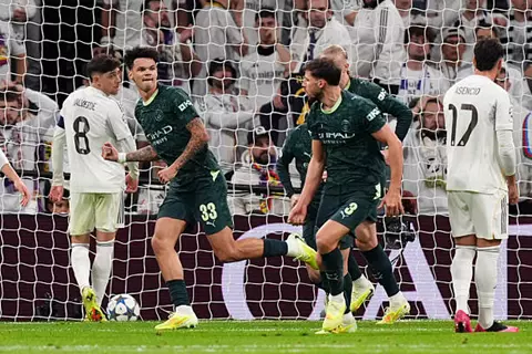 هدف مانشستر سيتي الأول أمام ريال مدريد (نيكو أوريلي)