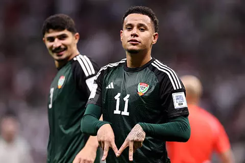 هدف الإمارات أمام الجزائر الثاني
