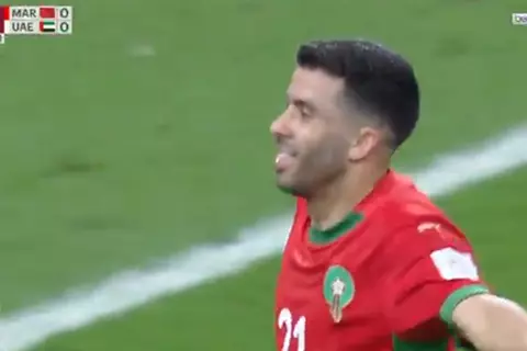 هدف المغرب الأول أمام الإمارات (كريم البركاوي)