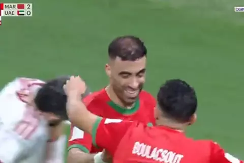 هدف المغرب الثالث أمام الإمارات (عبد الرزاق حمد الله)